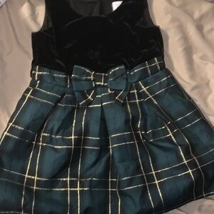 Children’s Place Charming Plaid Kids Dress with Bow Accent